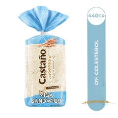 PAN DE MOLDE MIGA CASTAÑO 440GR