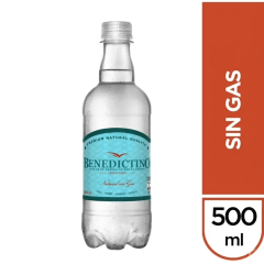 AGUA MINERAL SIN GAS BENEDICTINO 500 CC