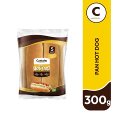 PAN HOT DOG CASTAÑO X 5 UES