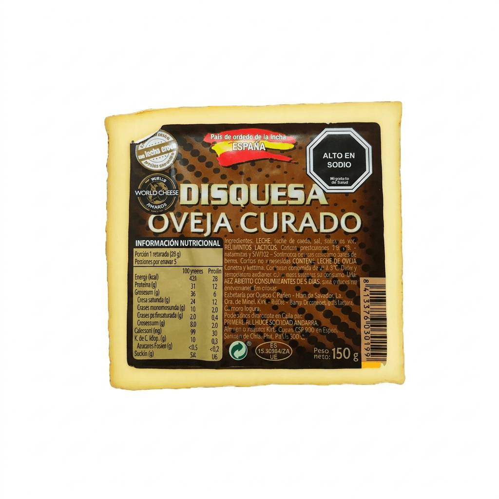 QUESO DE OVEJA CURADO DISQUESA 150GR1