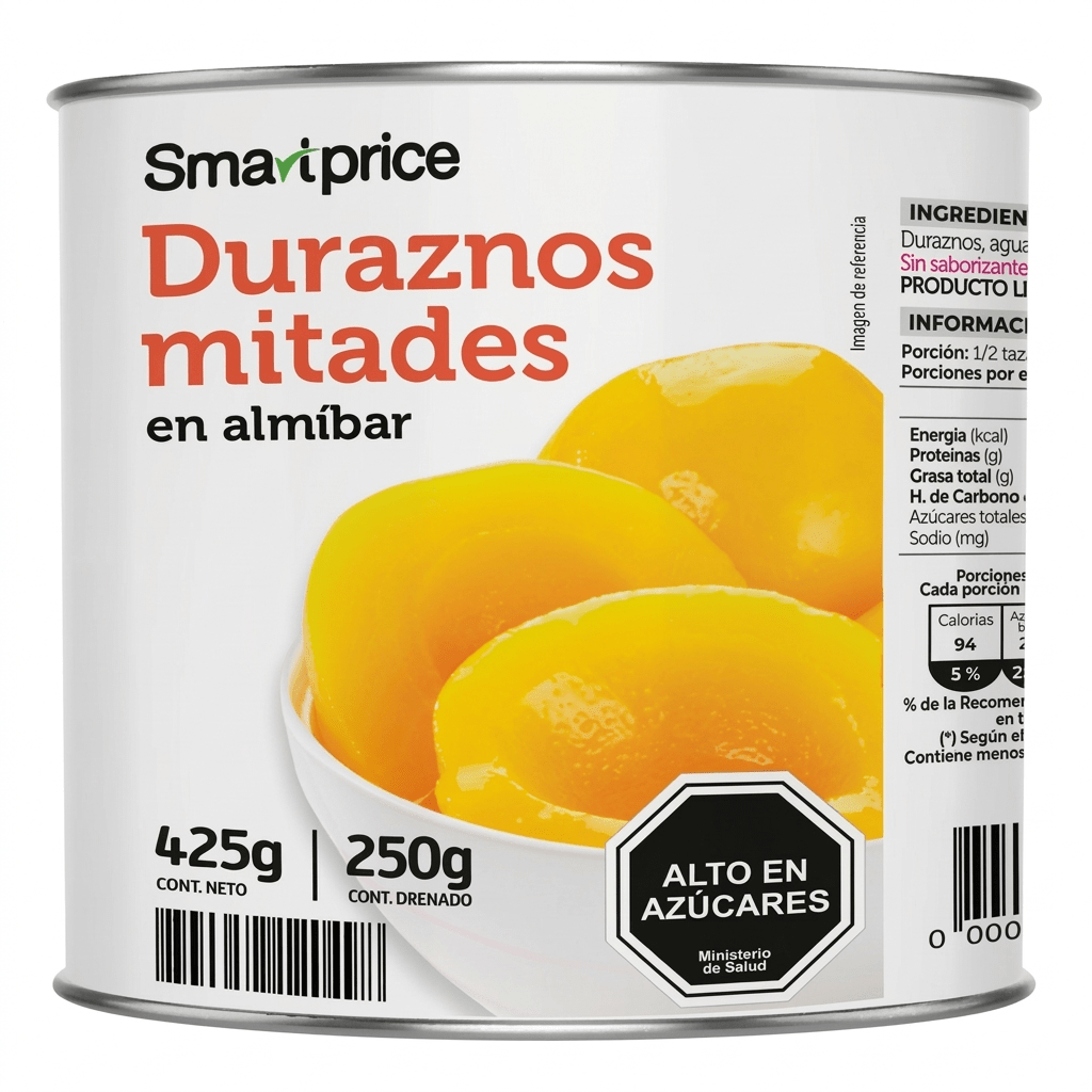 DURAZNO EN MITADES SMARTPRICE 425GR1