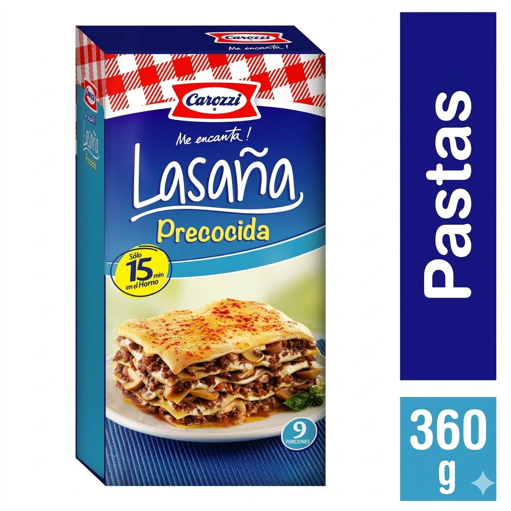 LASAÑA PRECOCIDA CAROZZI 330GR1