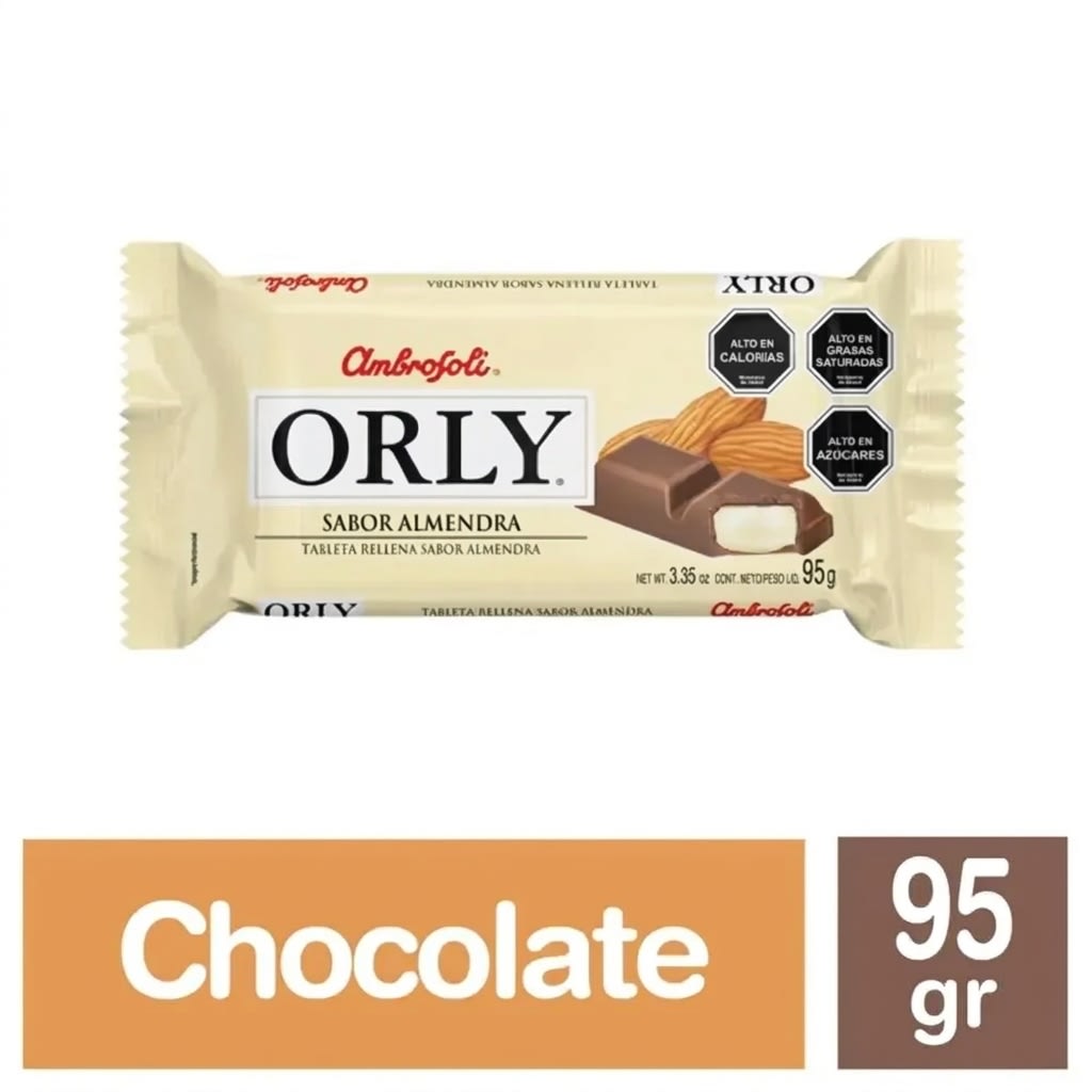 CHOCOLATE ORLY ALMENDRA 95 GR1