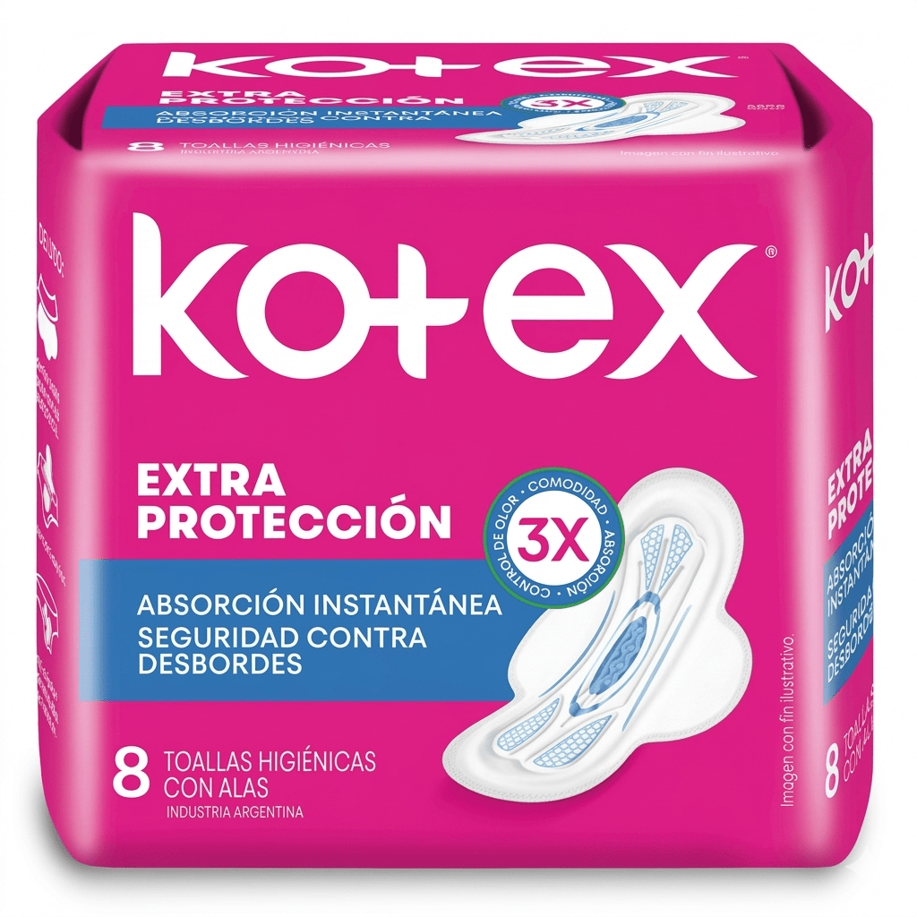 TOALLAS SANITARIAS KOTEX 8UND1