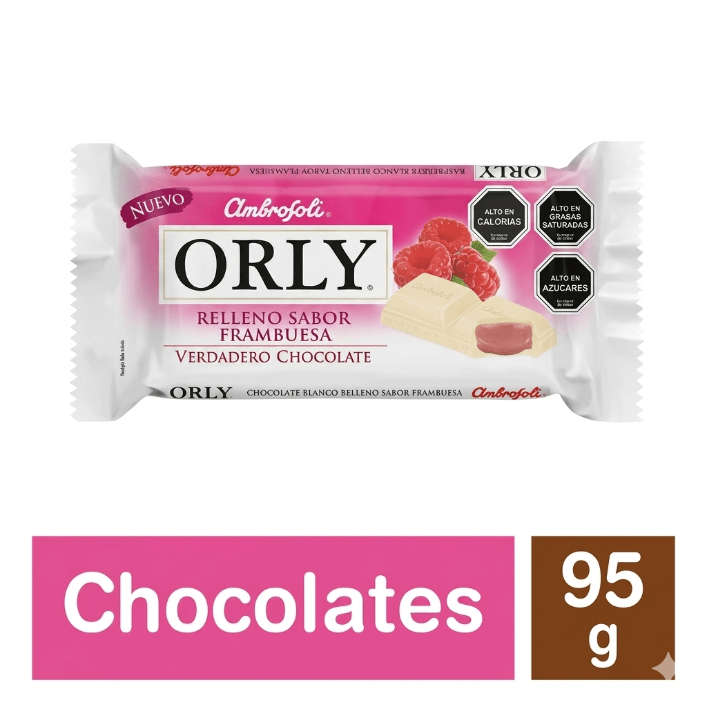 CHOCOLATE ORLY FRAMBUESA 95 GR1