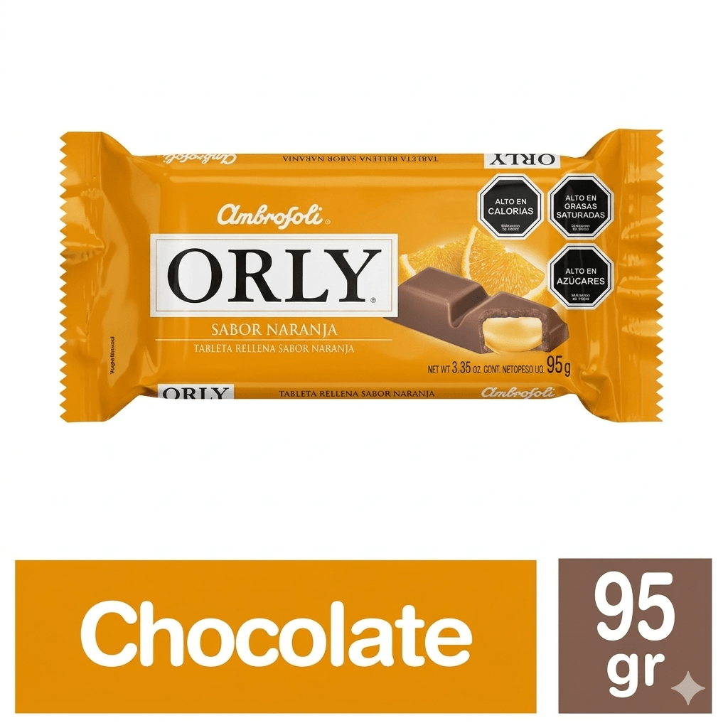CHOCOLATE ORLY NARANJA 95 GR1
