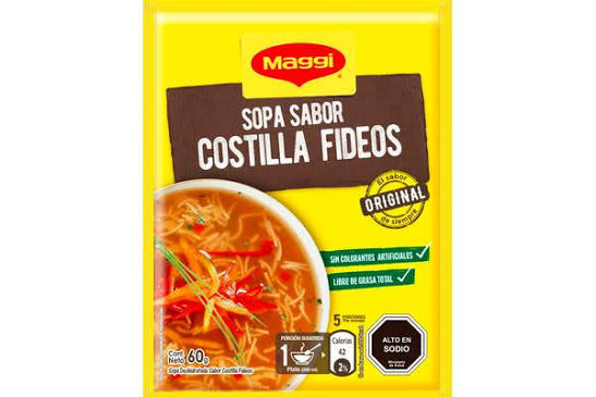 SOPA SABOR COSTILLA FIDEOS MAGGI 60 GR1