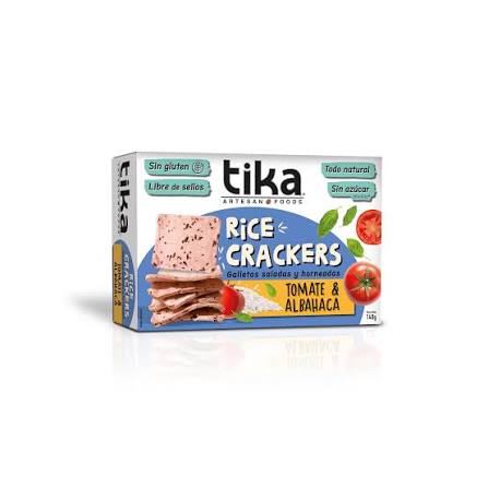 TIKA CRACKERS TOMATE ALBAHACA 140GR1