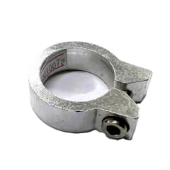 Abrazadera de Sillín 31.8 mm Aluminio Silver | Perno Allen