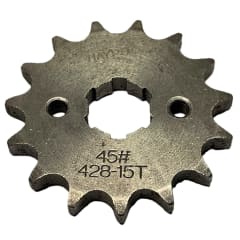 PIÑÓN SALIDA MOTO 428 15 DIENTES (15T) EJE ESTRIADO