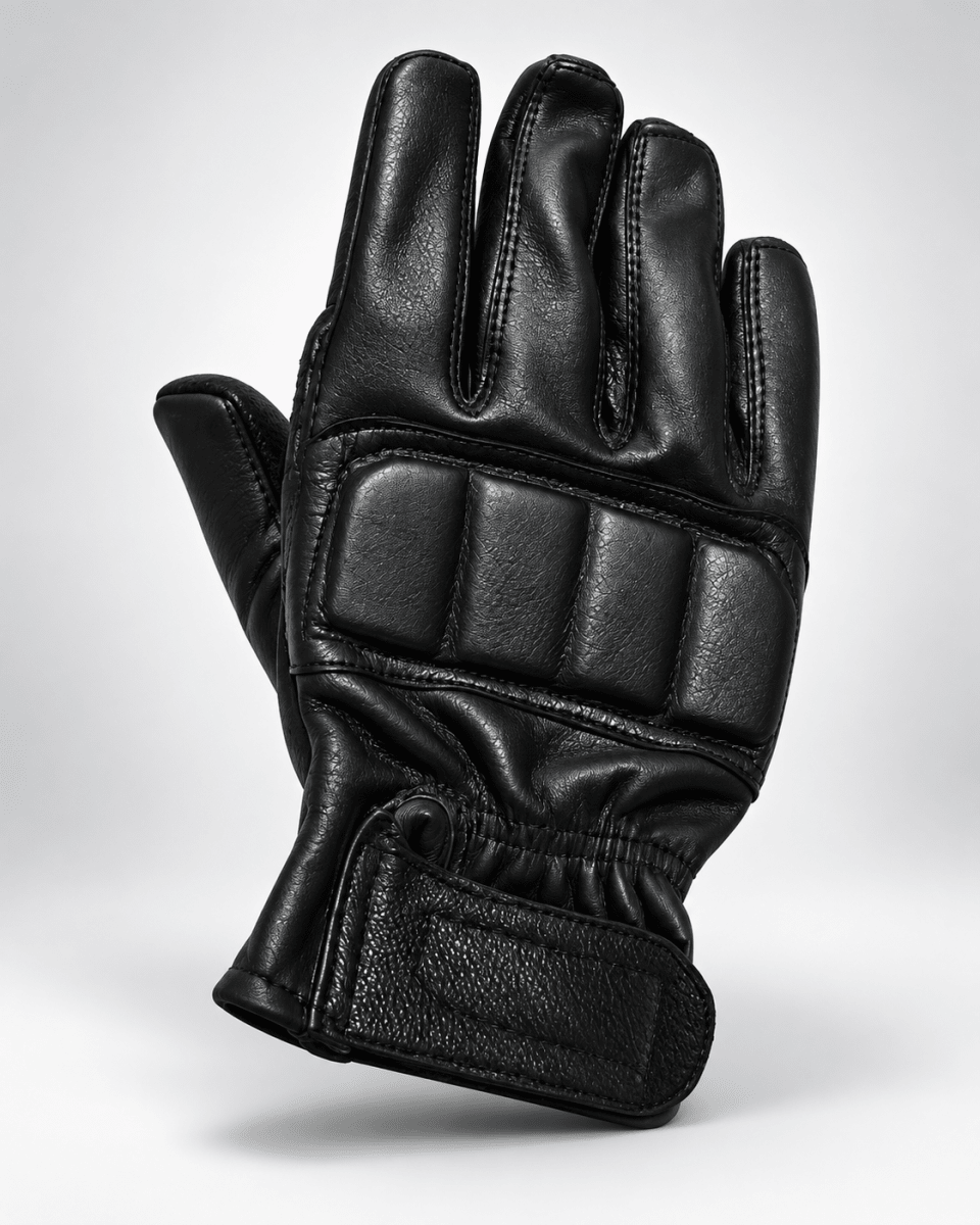 Guantes de Cuero Talla L Bicicleta y Moto | Par Acolchado1
