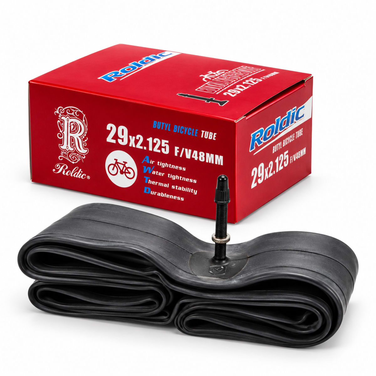 Cámara Aro 29 x 2.125 Roldic Válvula Auto o Presta 48 mm1