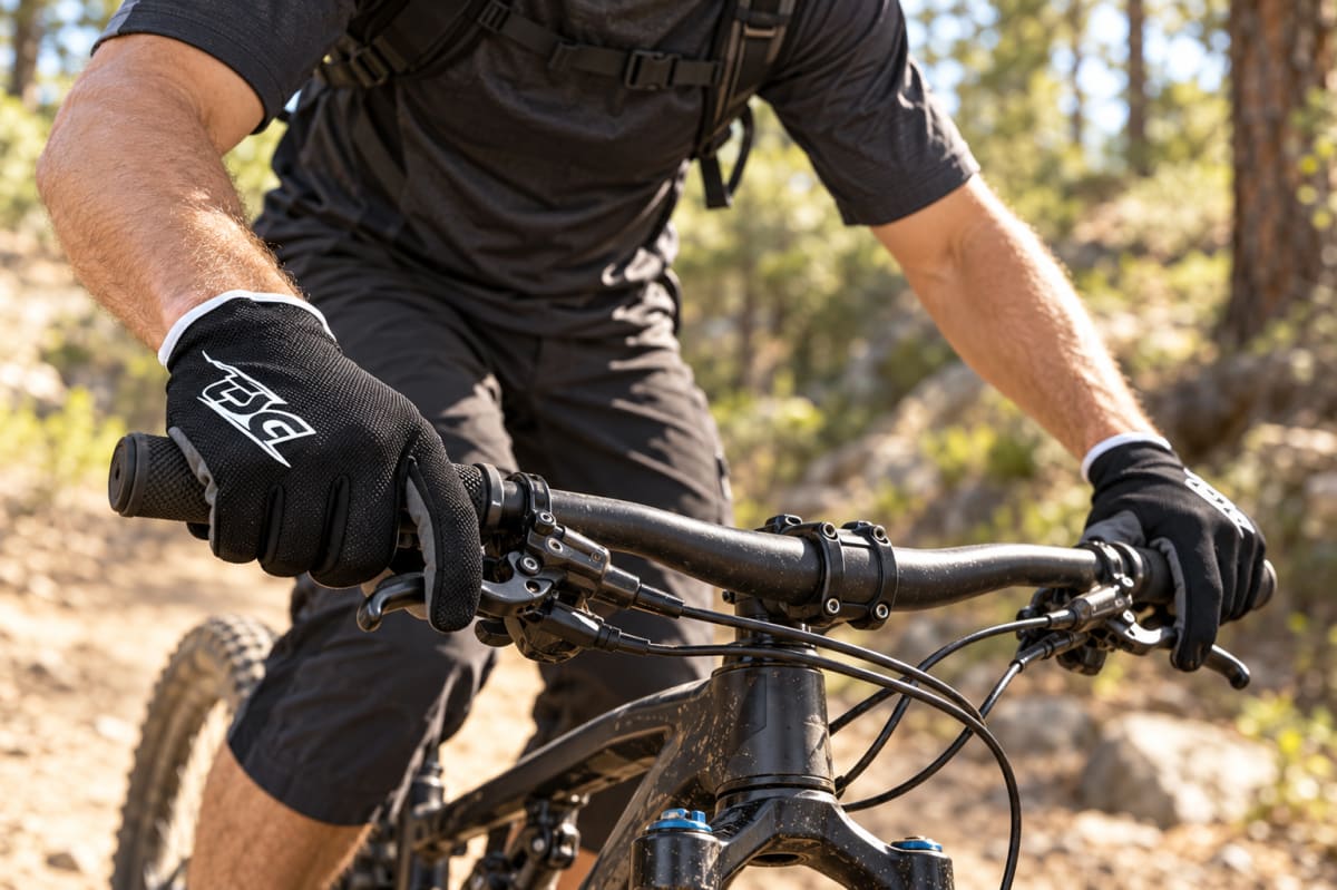 Guantes de Ciclismo TSG Hunter Negro – Dedos Largos1