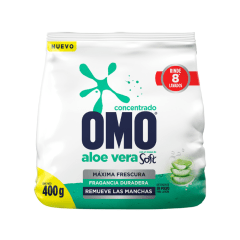 DETERGENTE EN POLVO ALOE VERA 400 GRS OMO