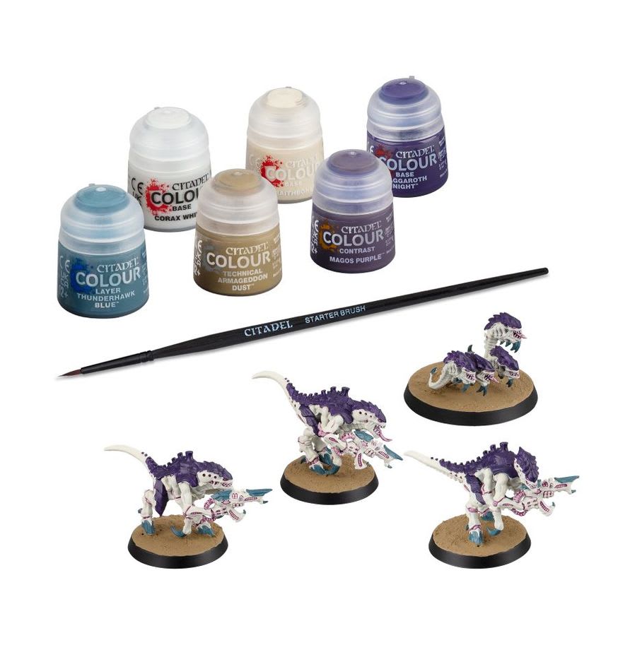 40K - Tyranids - Termagants and Ripper Swarm Paint Set2