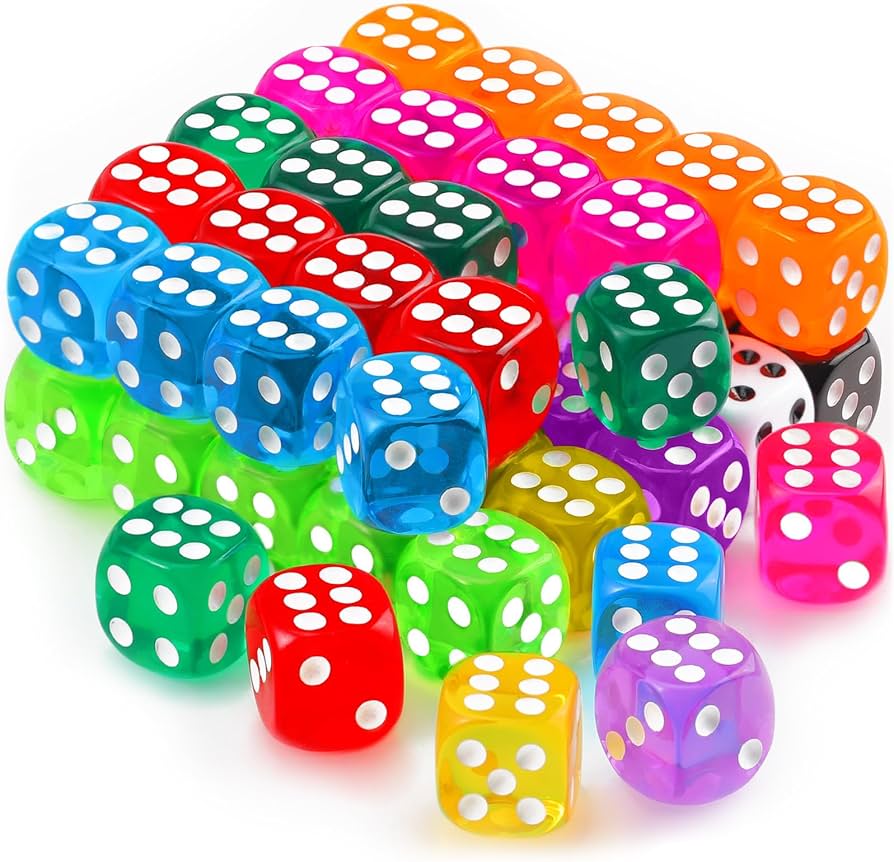 Dados D6 Colores1