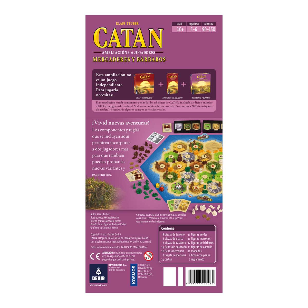 Catan Mercaderes y Barbaros Expansión 5-6 Jugadores3