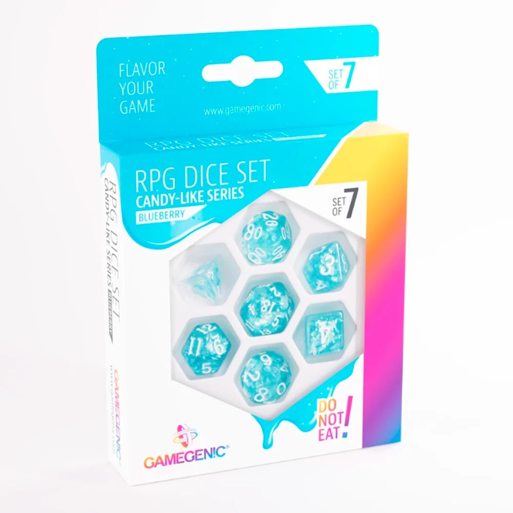 RPG Dice Set - Candy Blue Berry1