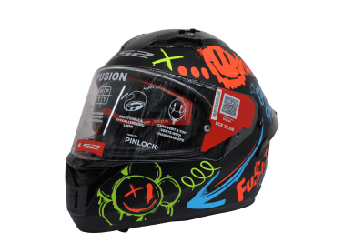 LS2 FF806 FUSION ONE MATT BLACK RED3