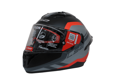 LS2 FF806 FUSION BLURE MATT GREY RED1