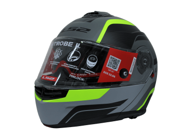 LS2 FF908 STROBE II MONZA MATT BLACK H-V YELLOW1