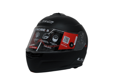 LS2 FF908 STROBE II SOLID MATT BLACK1