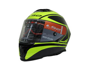 LS2 FF800 STORM II DODGER BLACK H-V YELLOW1