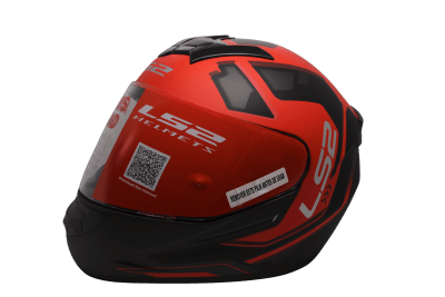 LS2 FF352 IRONFACE MATT BLACK RED1