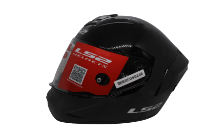 LS2 FF352 SOLID GLOSS BLACK (SPOILER)2