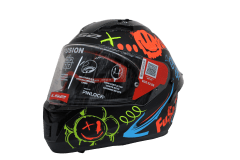 LS2 FF806 FUSION ONE MATT BLACK RED