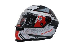 LS2 FF816 COSMOS DIGITAL WHITE BLACK RED