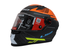 LS2 FF816 COSMOS DIGITAL MATT BLACK ORANGE