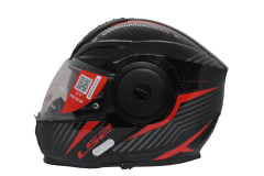 LS2 FF902 SCOPE II SKID BLACK RED