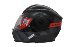 LS2 FF902 SCOPE II HAMR MATT BLACK TITANIUM RED