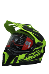 LS2 MX701 EXPLORER ALTER MATT BLACK H-V YELLOW