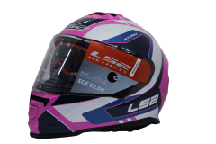 LS2 FF800 STORM II TECHY WHITE PINK