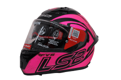 LS2 FF806 FUSION STINGULAR MATT BLACK PURPLE