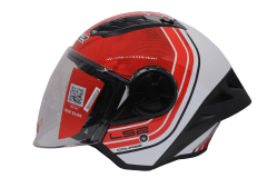 LS2 OF616 AIRFLOW II COURSE WHITE RED