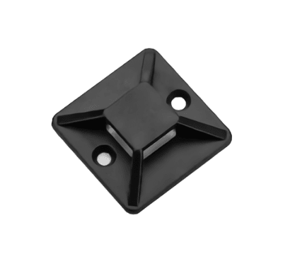 BASE AUTOADHESIVA 19X19MM NEGRO BOLSA 50 UNIDADES