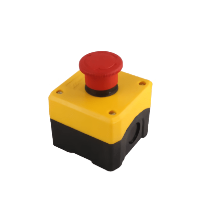 CAJA AMARILLA 22MM CON PARADA EMERGENCIA ARMADA