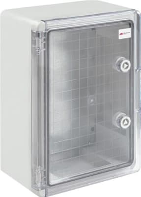 GABINETE POLIESTER 400X300X170MM PUERTA TRANSPARENTE IP65