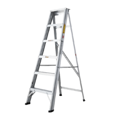 ESCALERA DE TIJERA ALUMINIO 150KG 6 ESCALONES 184CM
