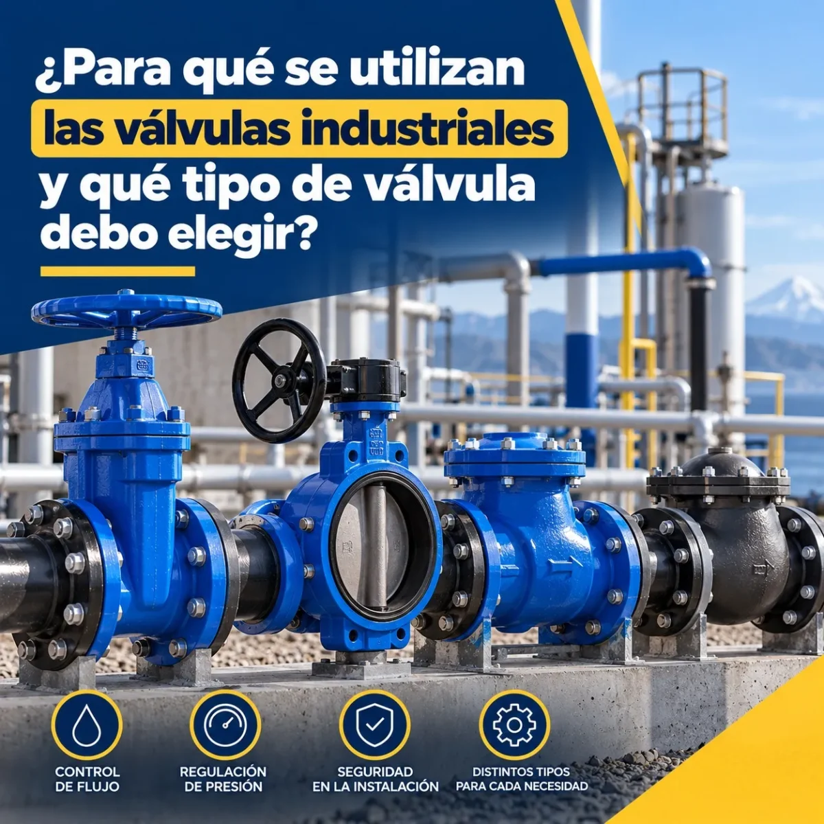 ¿Para qué se utilizan las válvulas industriales y qué tipo de válvula debo elegir?