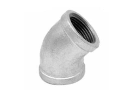 CODO GALVANIZADO 45º1