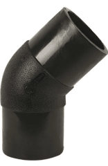 CODO HDPE TERMOFUSIÓN 45º