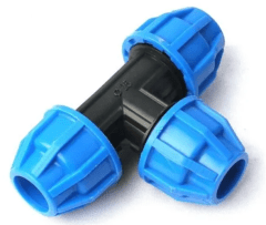 TEE HDPE COMPRESION