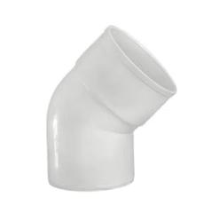 CODO PVC SANITARIO BLANCO 45°