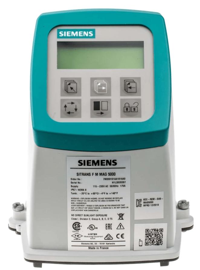 TRANSMISOR DE CAUDAL SIEMENS MAG 5000 11-30V DC/11-24V AC 0