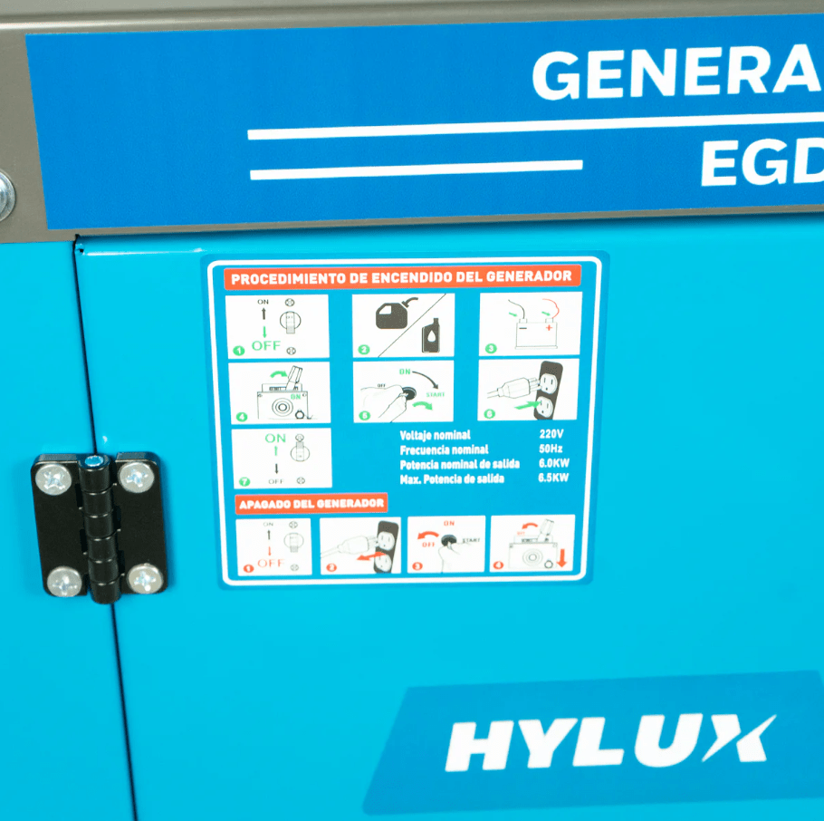 GENERADOR DIESEL MONO EGD8500E - 6,5 KW6