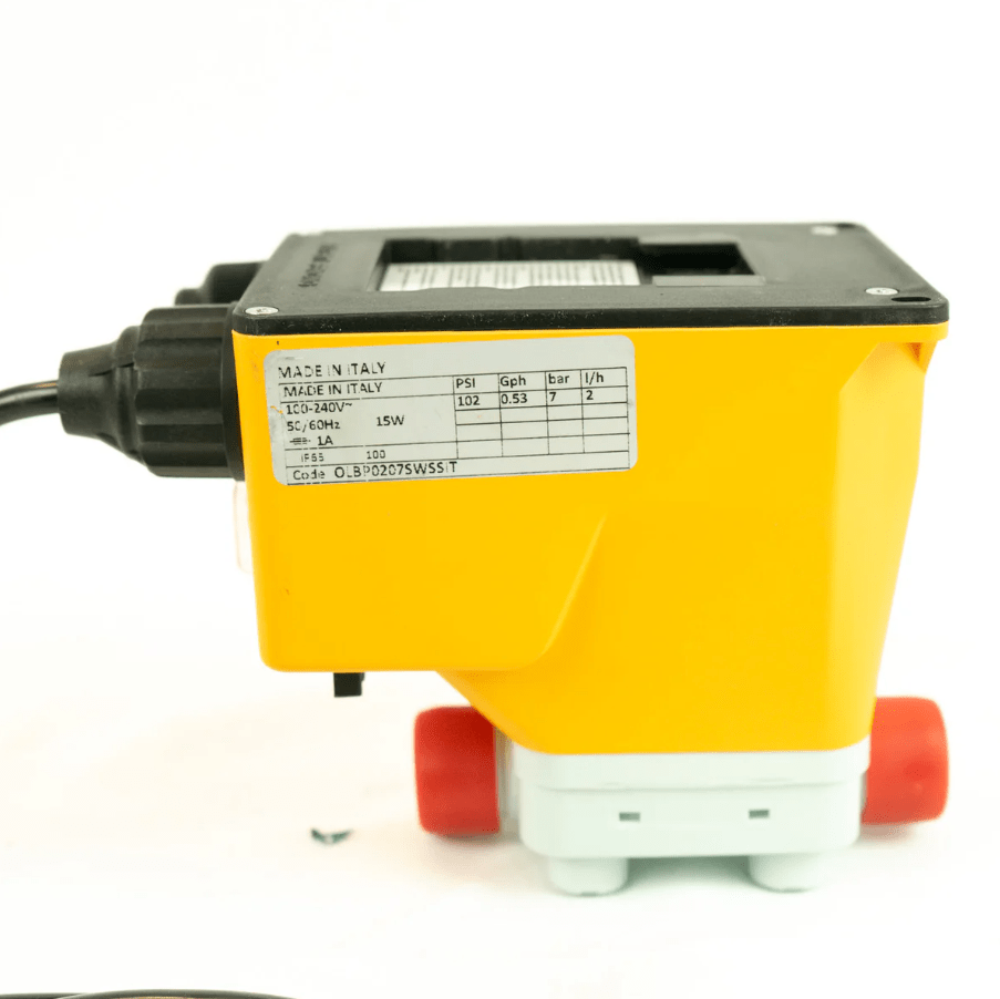BOMBA DOSIFICADORA ANALÓGICA OLIMPIA BP 2 - 7,2 L/H A 7 BAR PVDF 220 VAC2